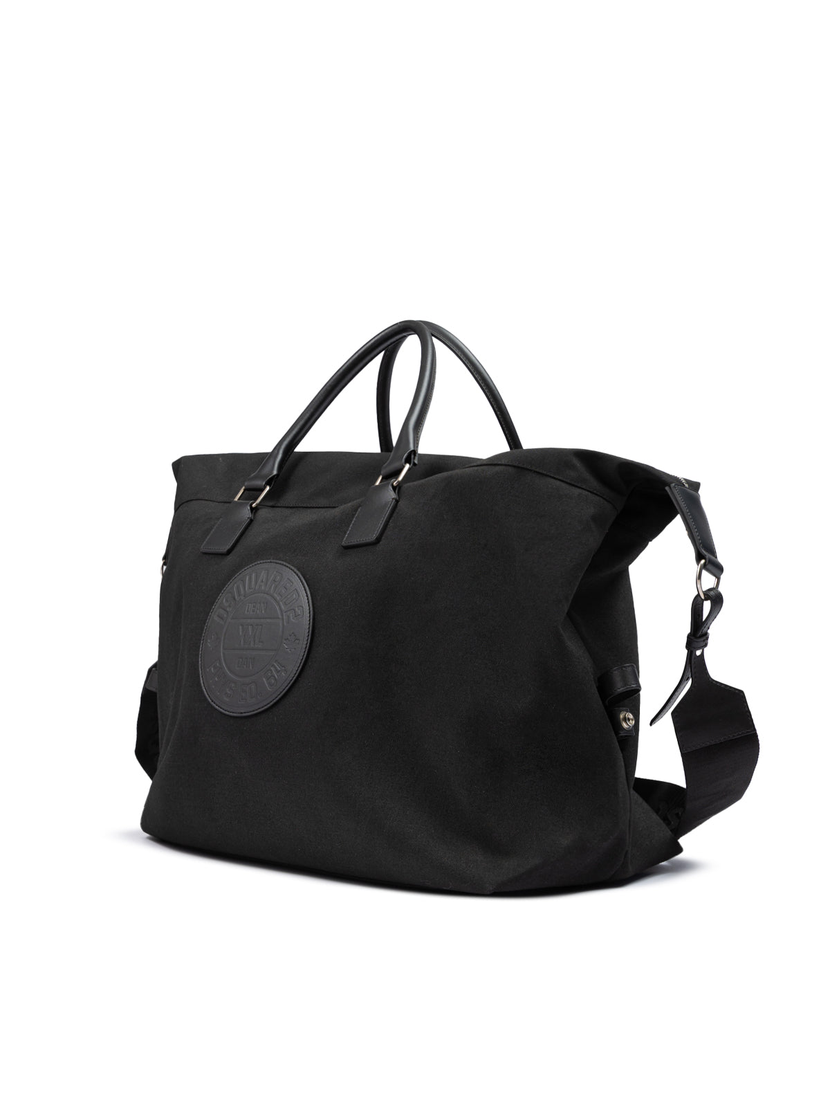 Black Fabric Weekend Travel Bag