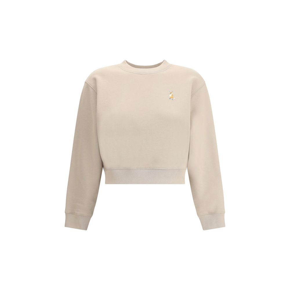 Beige Cotton Sweatshirt