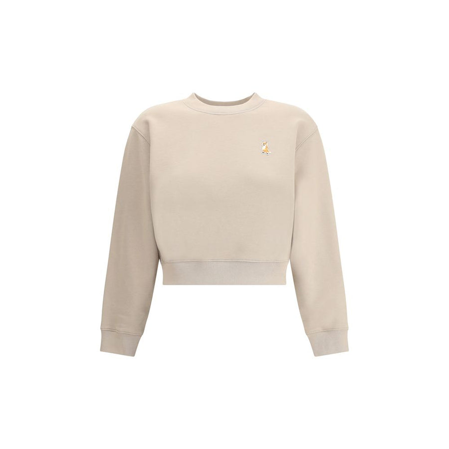 Beige Cotton Sweatshirt