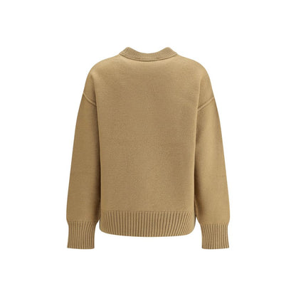 Beige Fleece Wool Sweatshirt