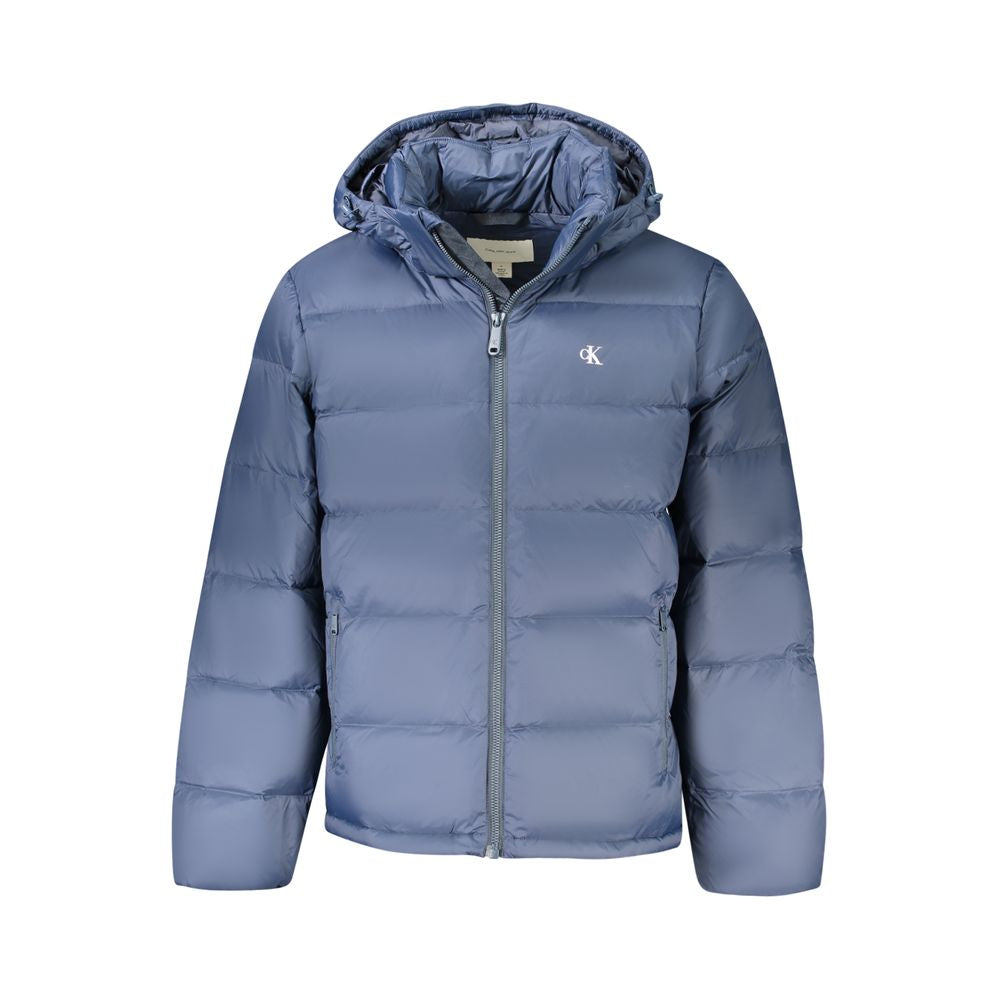 Blue Polyamide Jackets & Coat