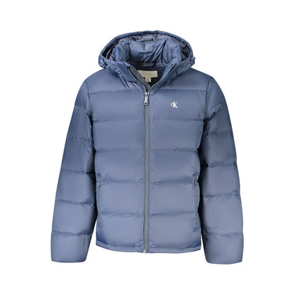 Blue Polyamide Jackets & Coat