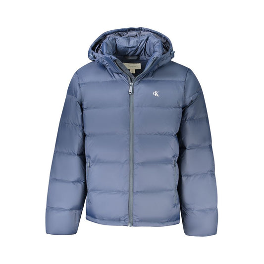 Blue Polyamide Jackets & Coat