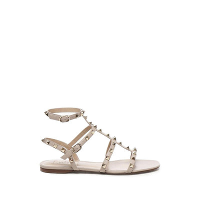 Beige Calfskin Sandals