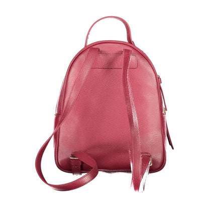 Purple Leather Women Backpack