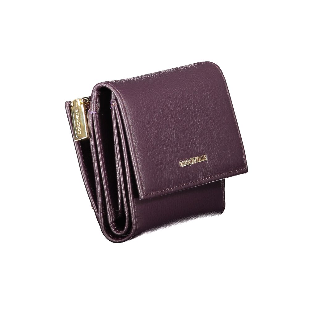 Purple Leather Women Wallet