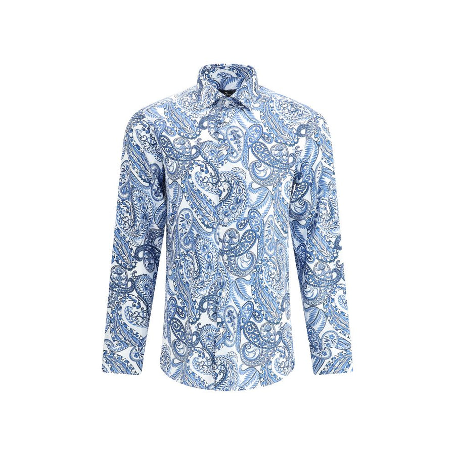 Light Blue Cotton Pattern Shirt