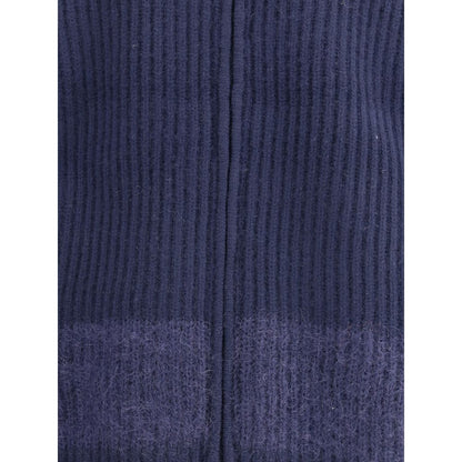 Blue Wool Cardigan