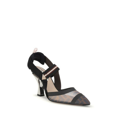 Black Calf Leather Bos Taurus Mid Heel Pumps
