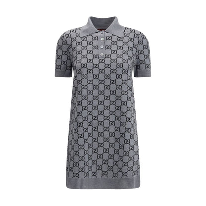 Gray Wool Casual Dress