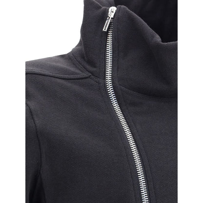 Black Cotton Full-Length Jacket