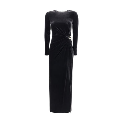 Black Polyester Cocktail Dress