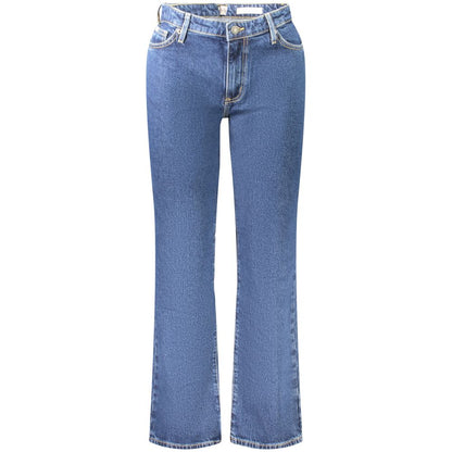 Blue Cotton Women Jeans