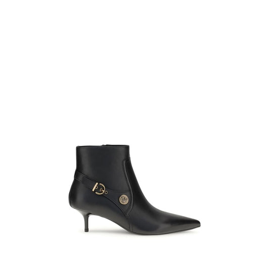 Black Calf Leather Bos Taurus Ankle Boots