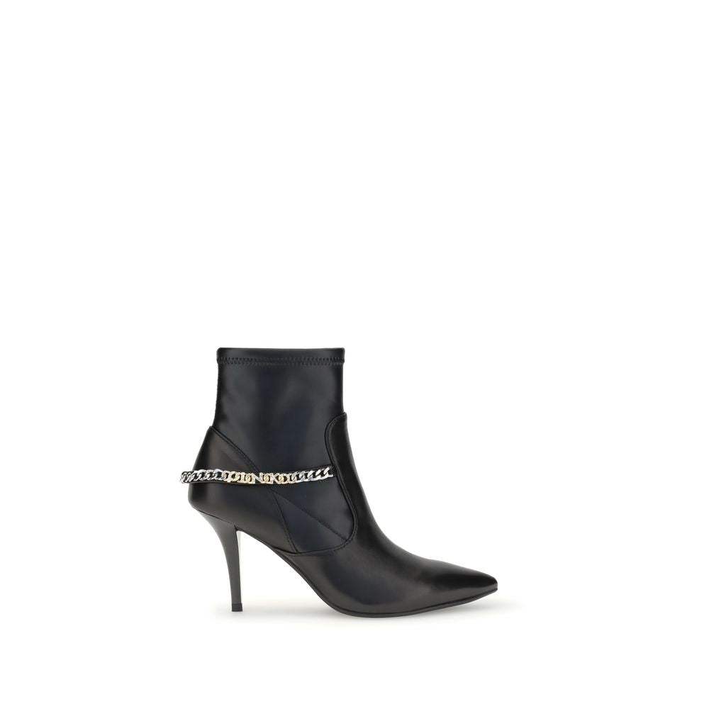 Black Calf Leather Bos Taurus Ankle Boots