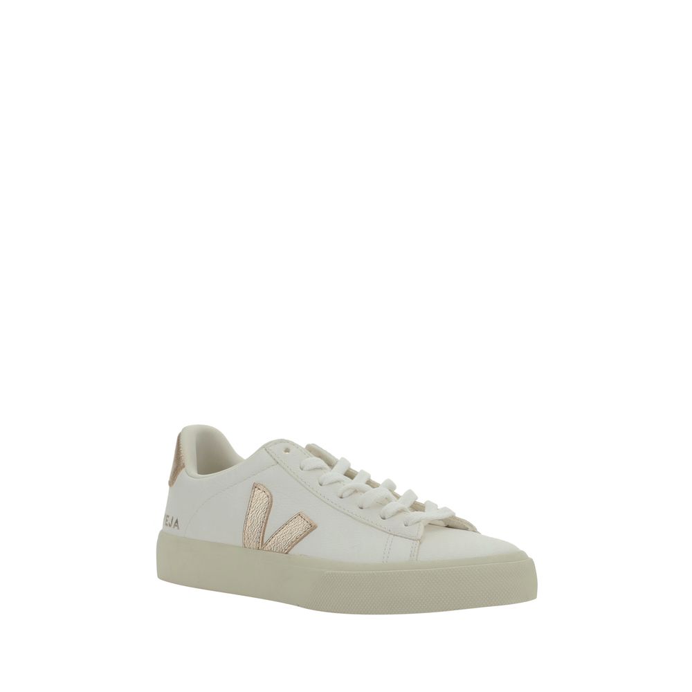 White Calf Leather Bos Taurus Low Top Sneakers