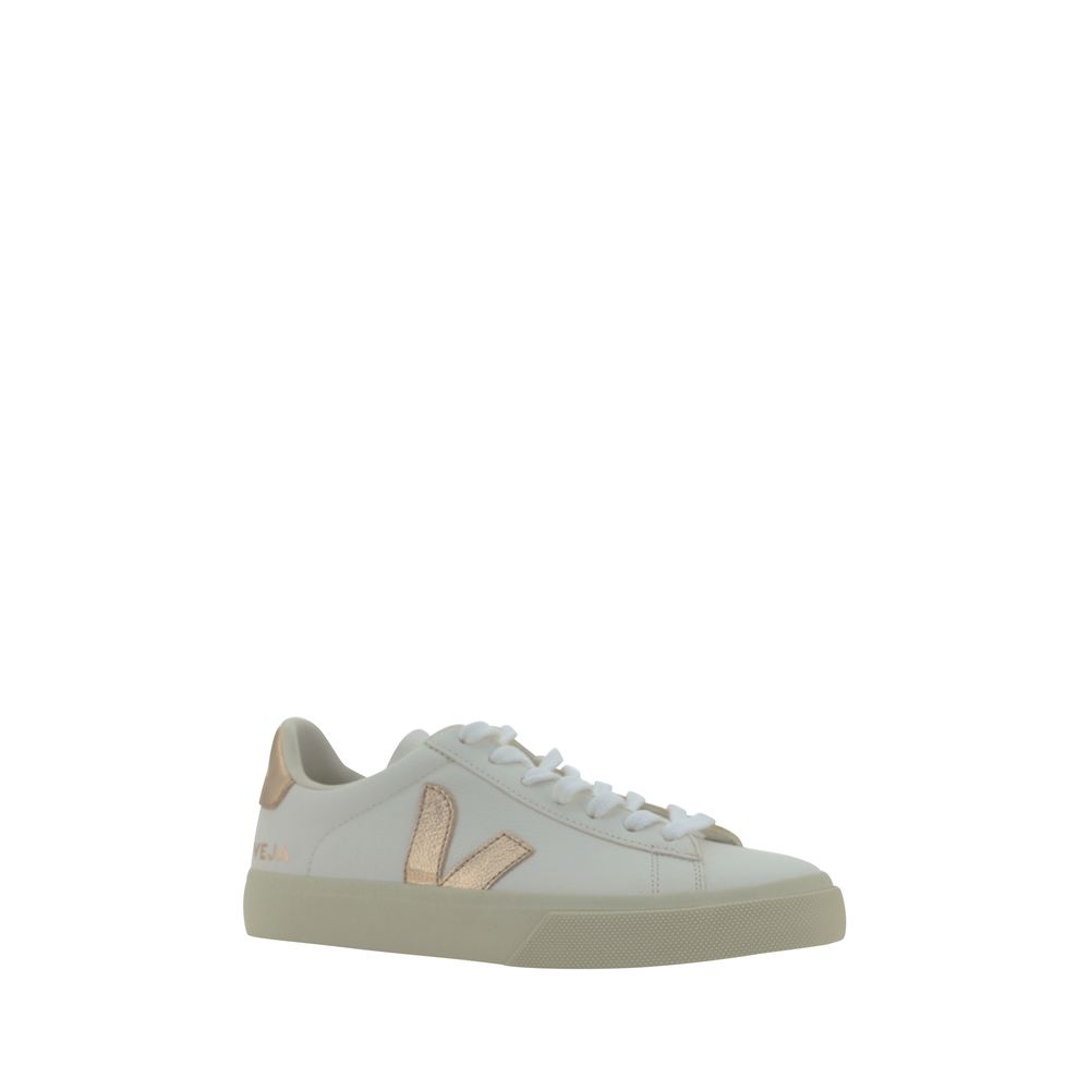 White Calf Leather Bos Taurus Low Top Sneakers