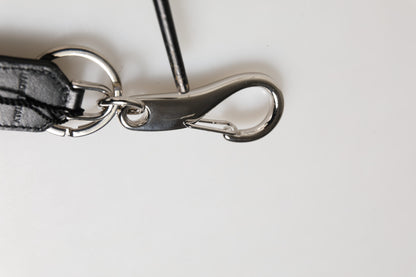 Black Burgundy Nylon DG Logo Crown Holder Keychain Keyring