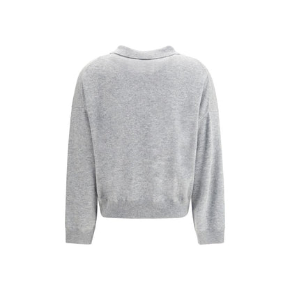 Gray Fleece Wool Sweatshirt
