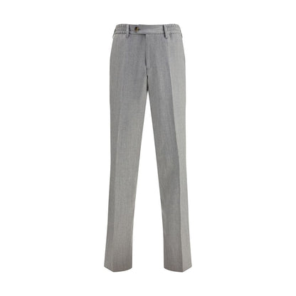 Gray Fleece Wool Chino Pants