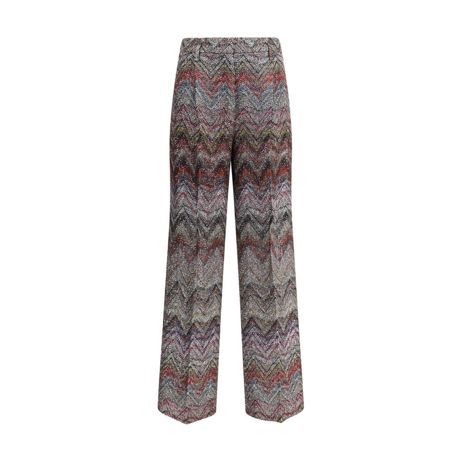 Multicolor Viscose Casual Pants