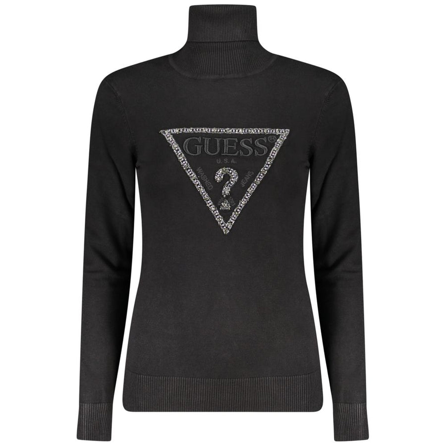 Black Viscose Women Sweater