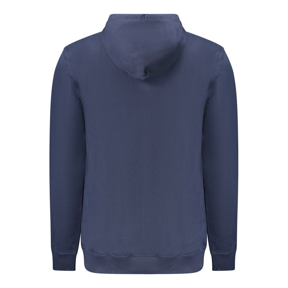 Blue Cotton Men Sweater