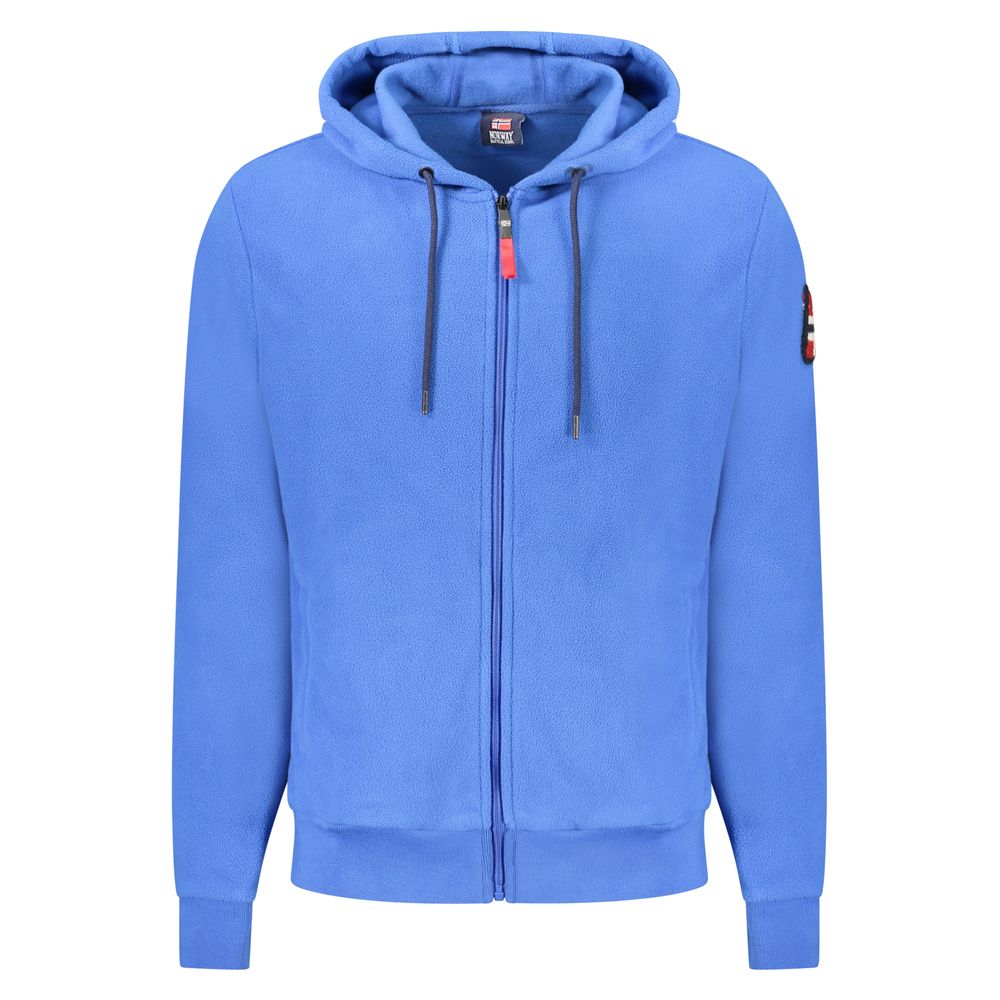 Blue Polyester Sweatshirt