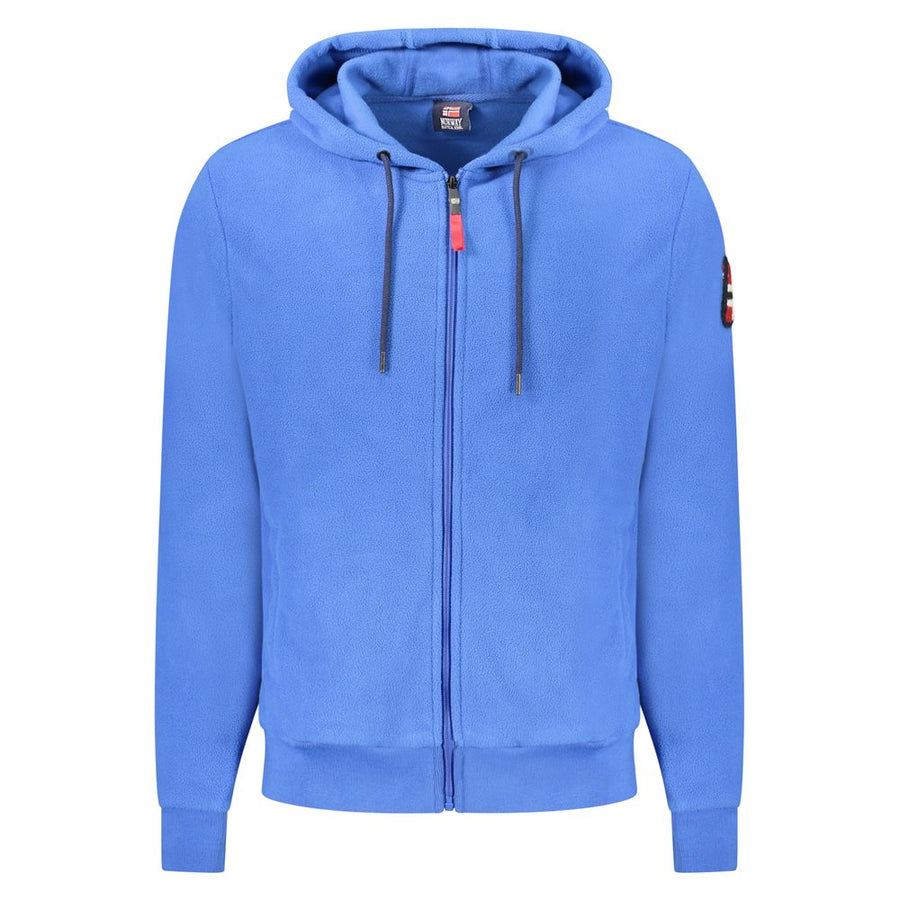 Blue Polyester Sweatshirt