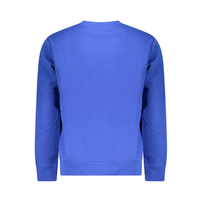Blue Cotton Mens Sweater