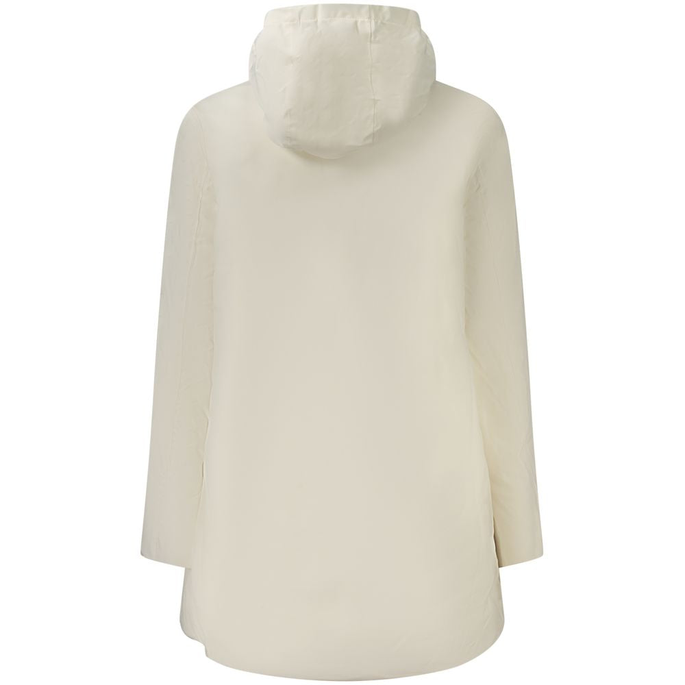 White Nylon Jackets & Coat