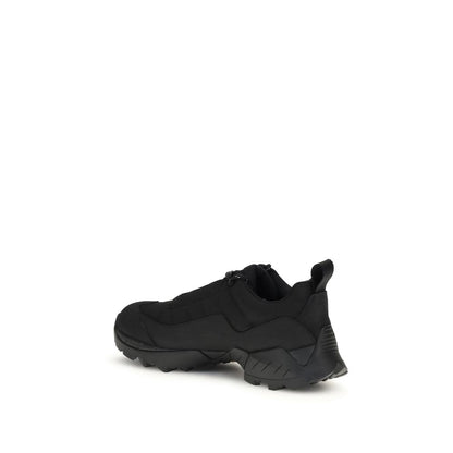 Black Polyamide Athletic Sneakers