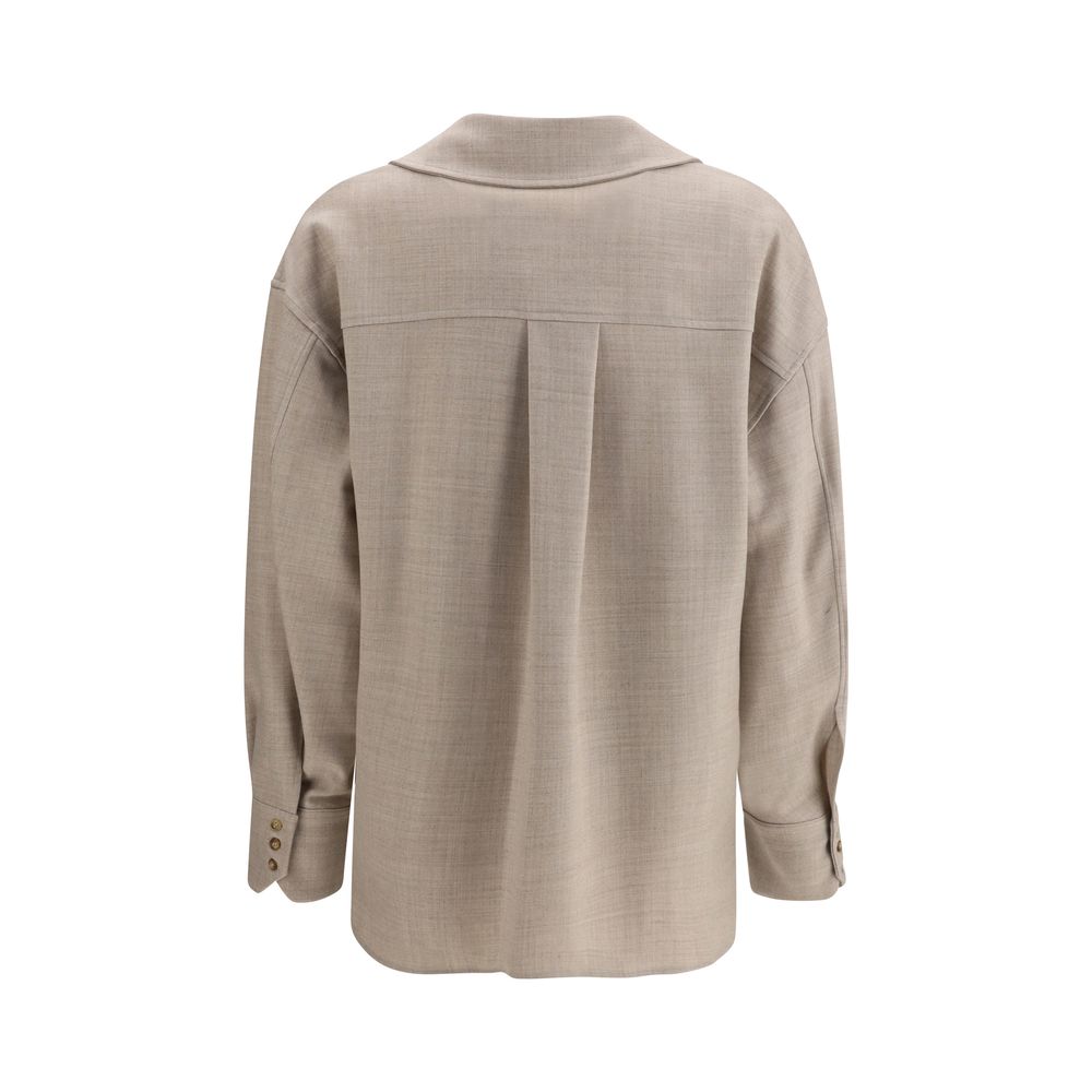 Beige Wool Shirt