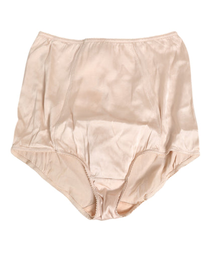 Beige Rosato Silk Satin High Waist Underwear