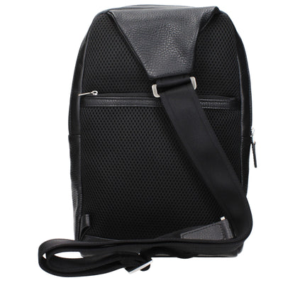 Black Leather Crossbody Bag