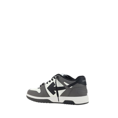 Gray Calf Leather Bos Taurus Low Top Sneakers