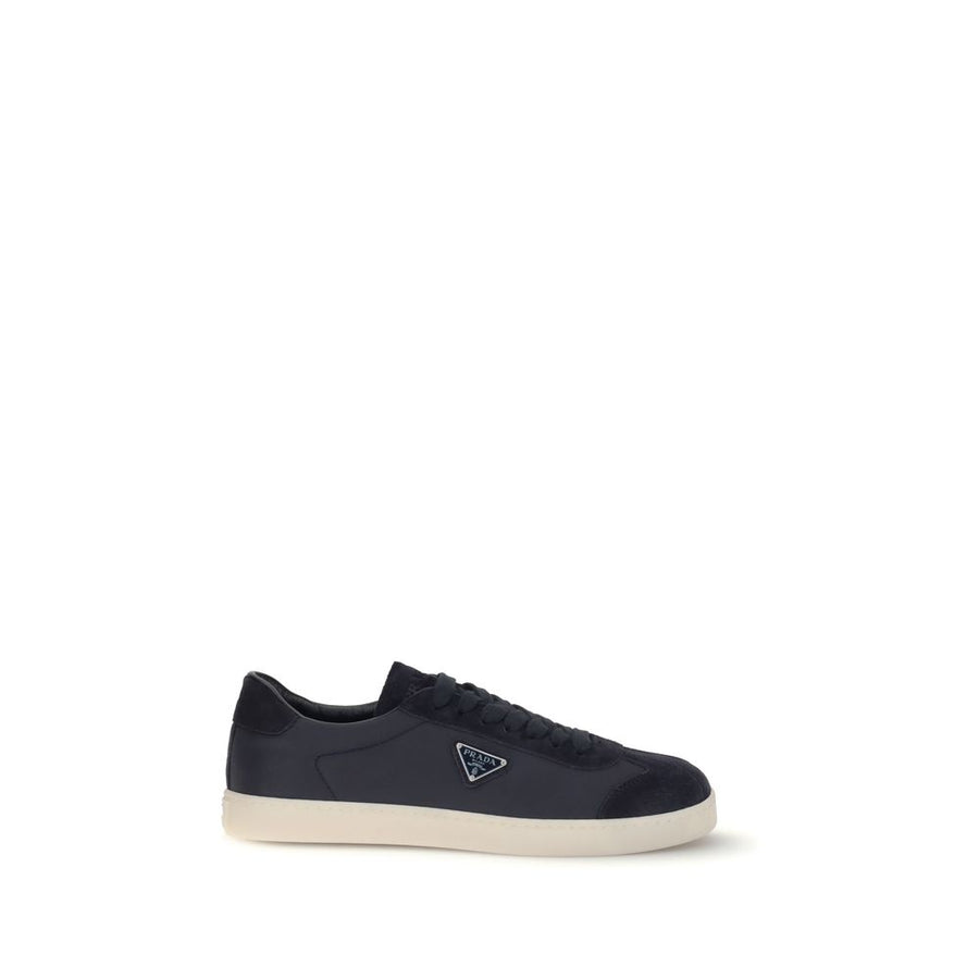 Blue Polyamide Low Top Sneakers