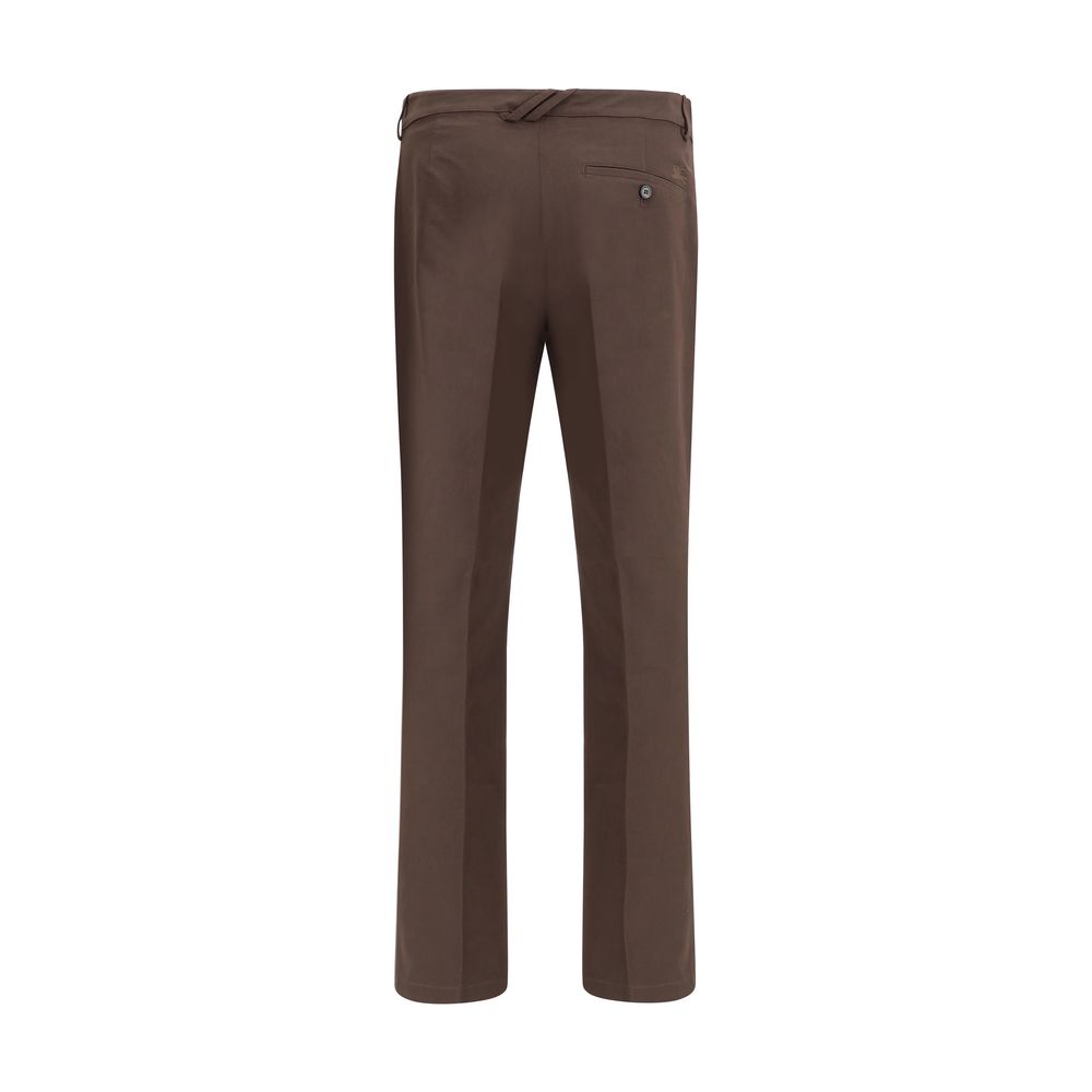 Brown Cotton Chino Pants