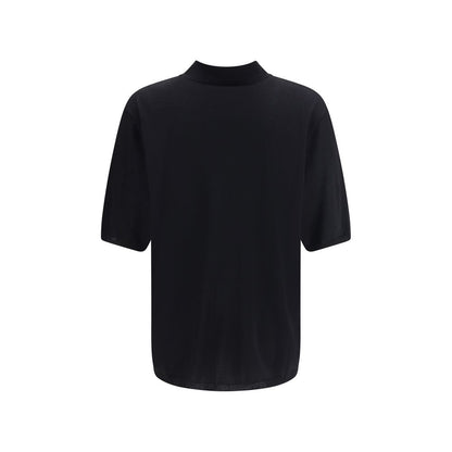 Black Wool Polo Shirt