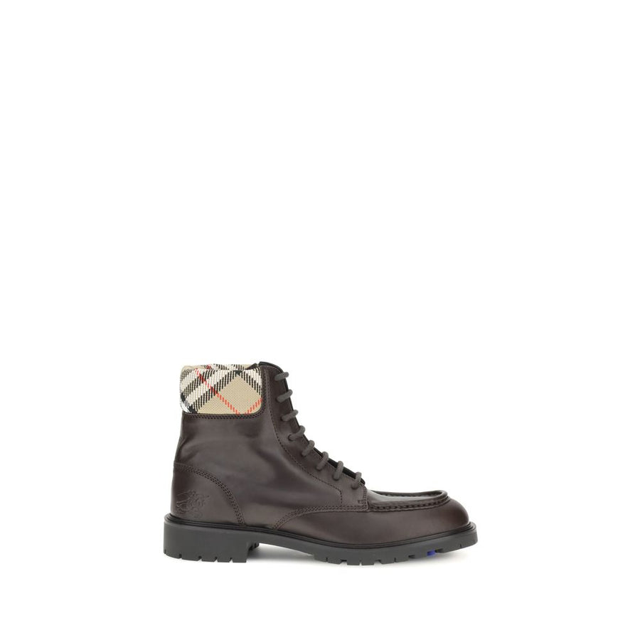Brown Calf Leather Bos Taurus Lace-Up Boots