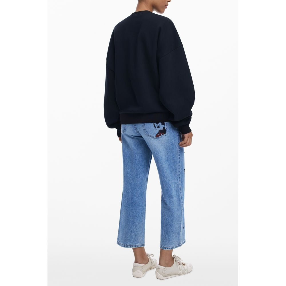 Black Cotton Women Sweater