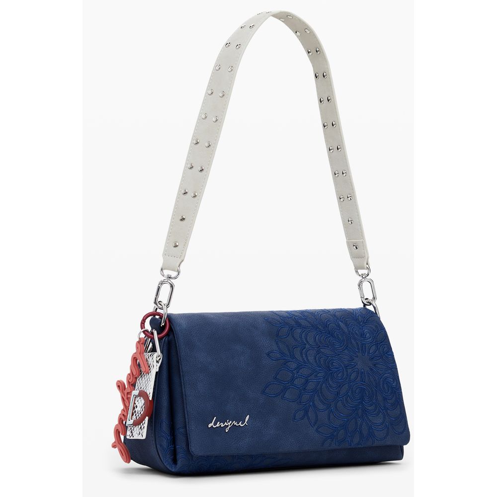 Blue Polyethylene Women Handbag