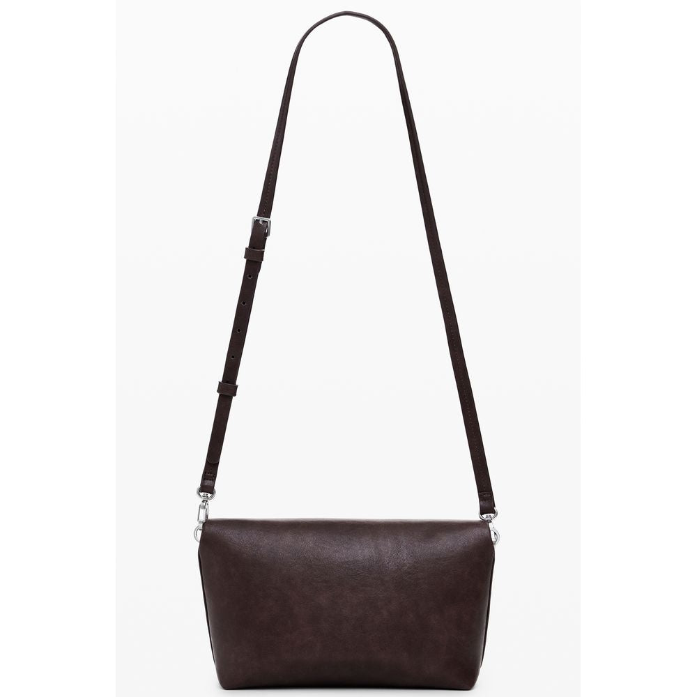 Brown Polyethylene Women Handbag