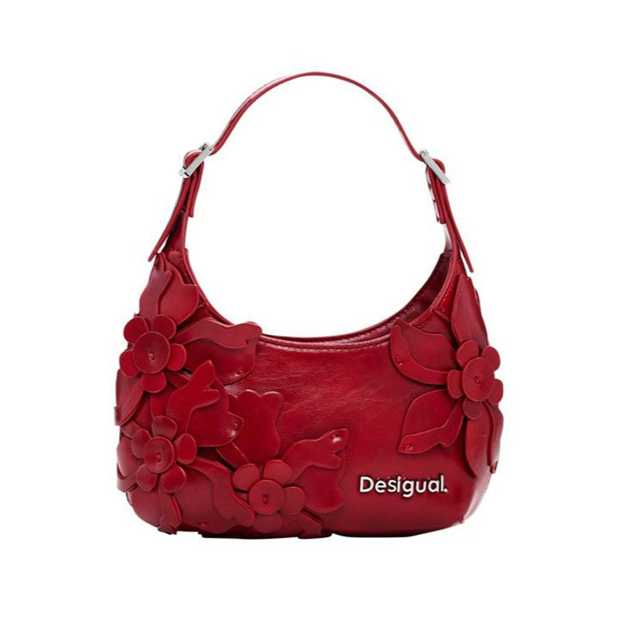 Red Polyethylene Women Handbag