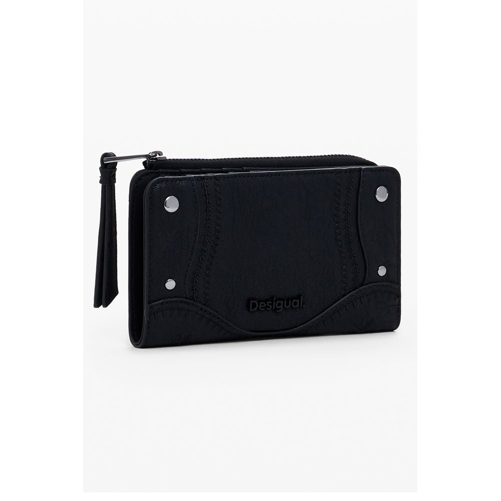 Black Polyethylene Women Wallet