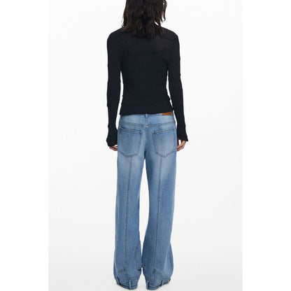 Black Viscose Women Cardigan