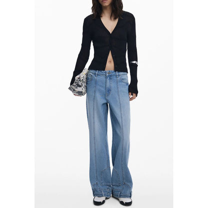 Black Viscose Women Cardigan