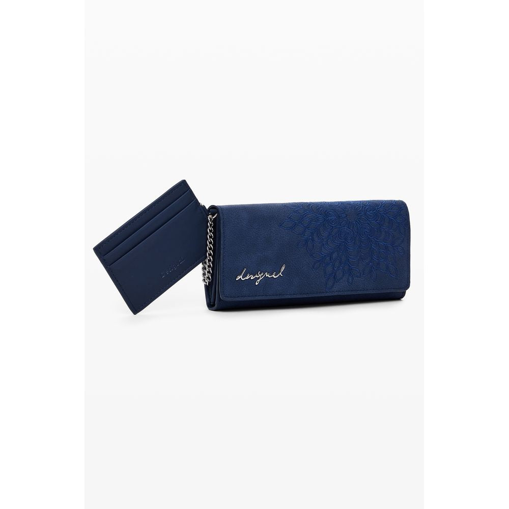 Blue Polyethylene Women Wallet