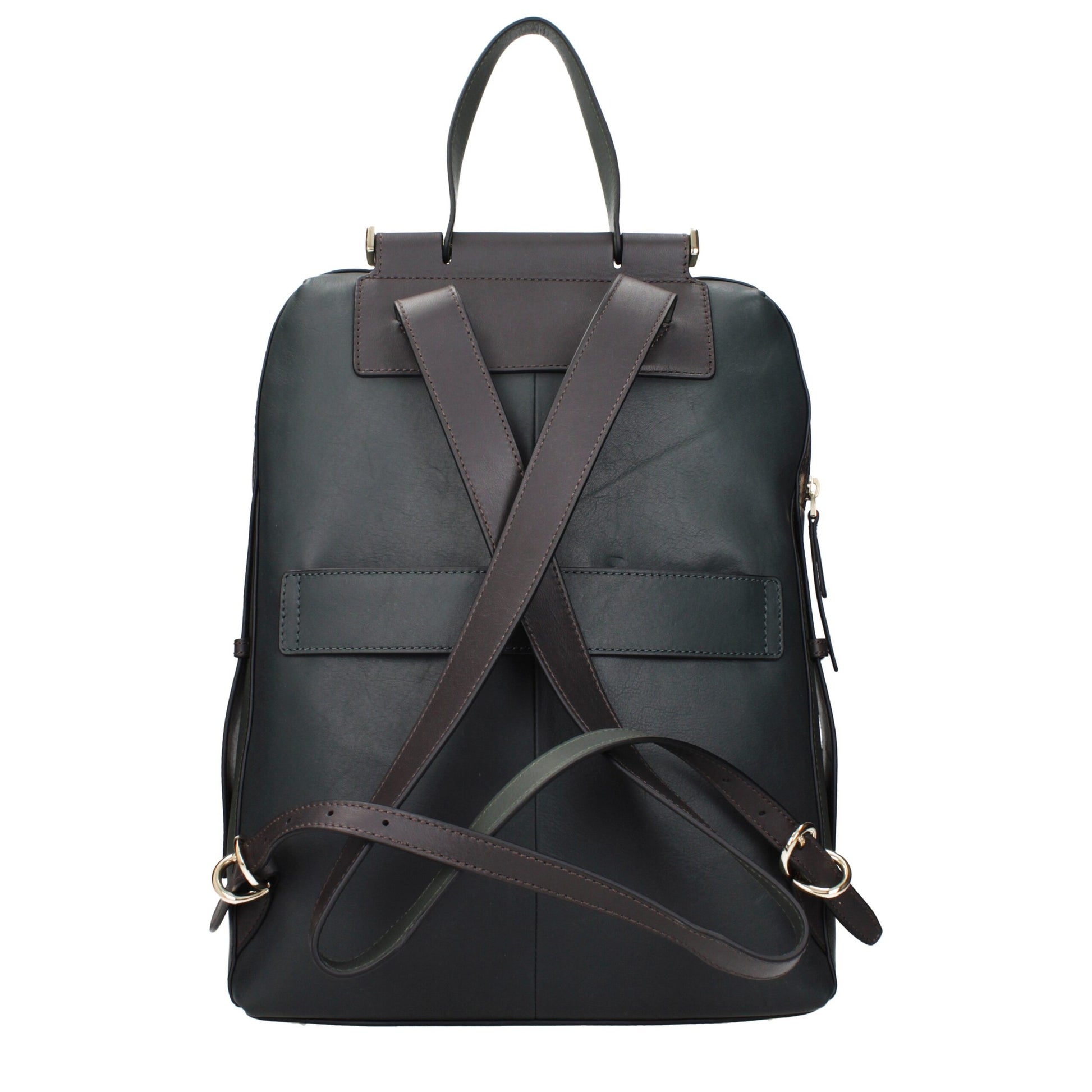 Green Leather Backpacks