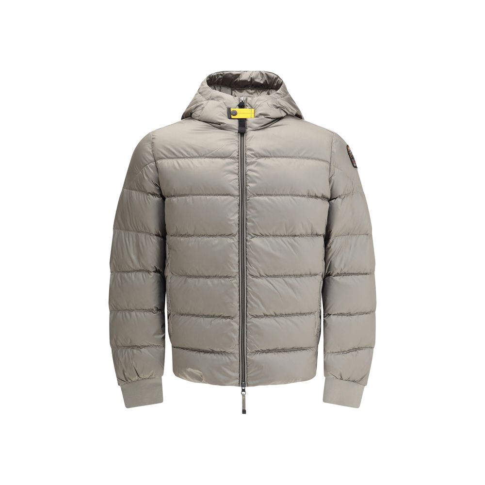 Gray Polyamide Full-Length Jacket